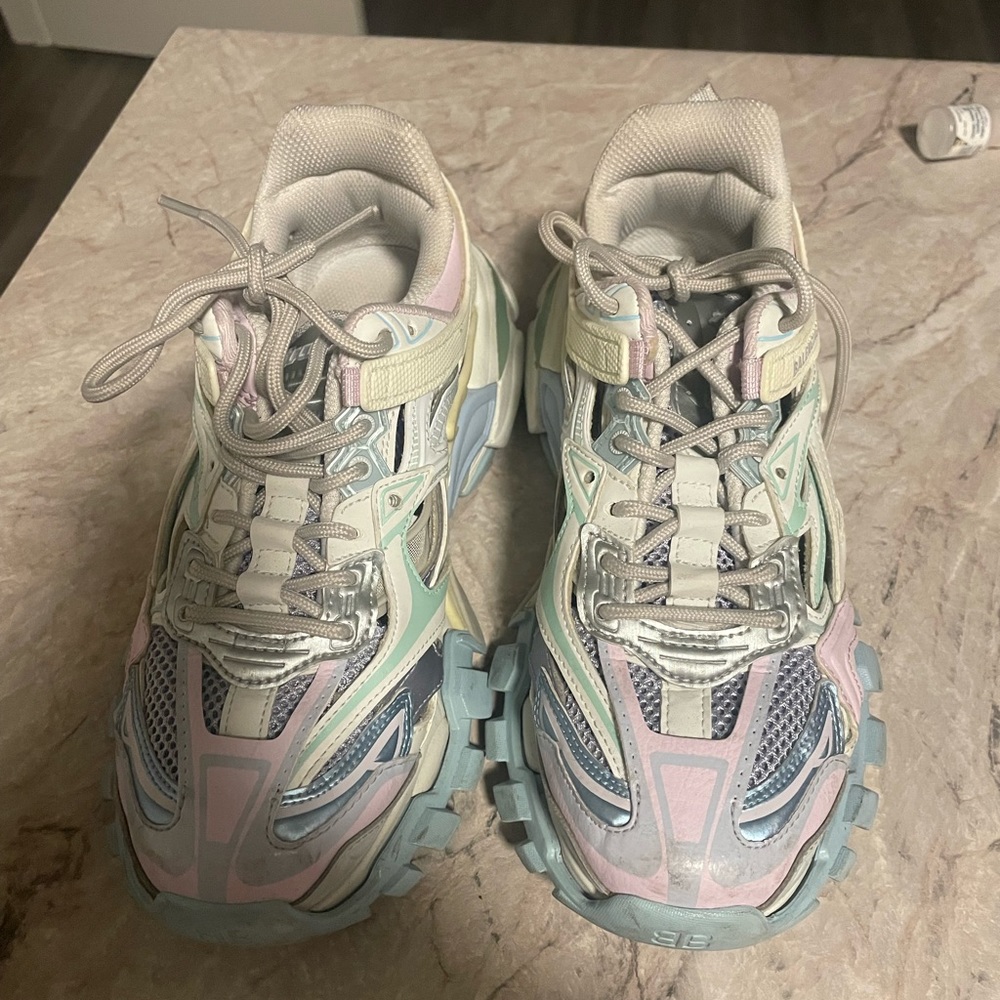 Size 39, Balenciaga Track 2.0 Pink/Blue